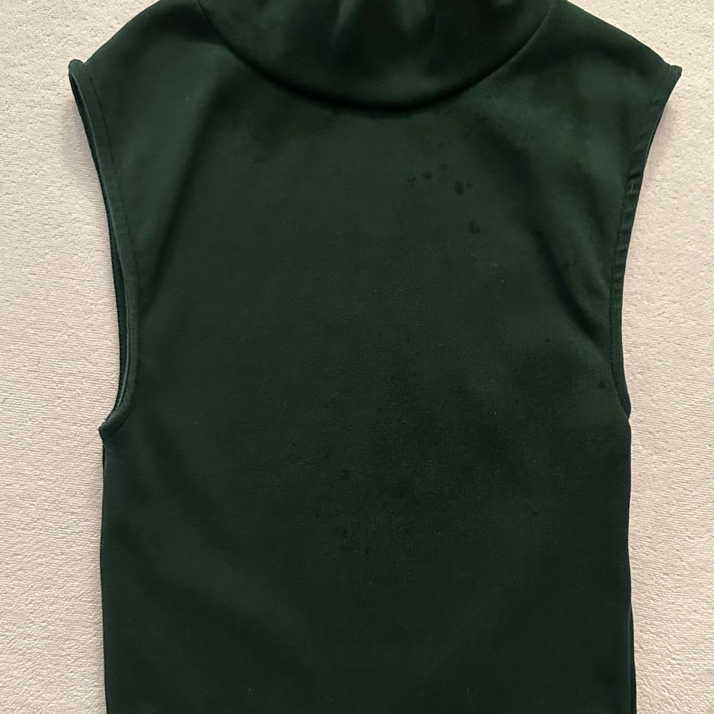 Zara Forest Green Ribbed Top